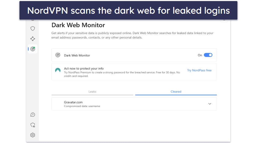 nordvpn darkweb